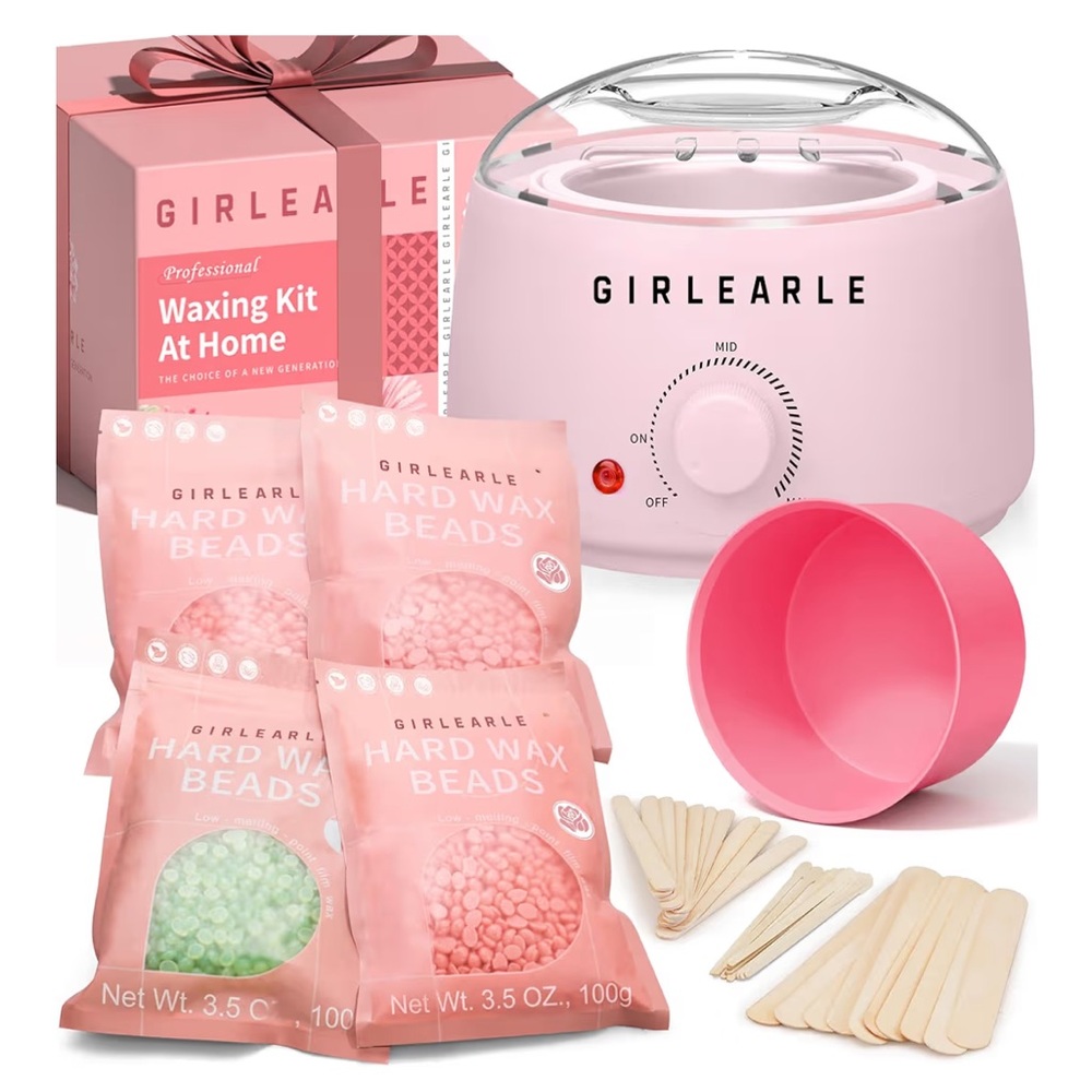 GirlEarl NEW Pink Professional Waxing Kit for Women's DIY Beauty Treatment